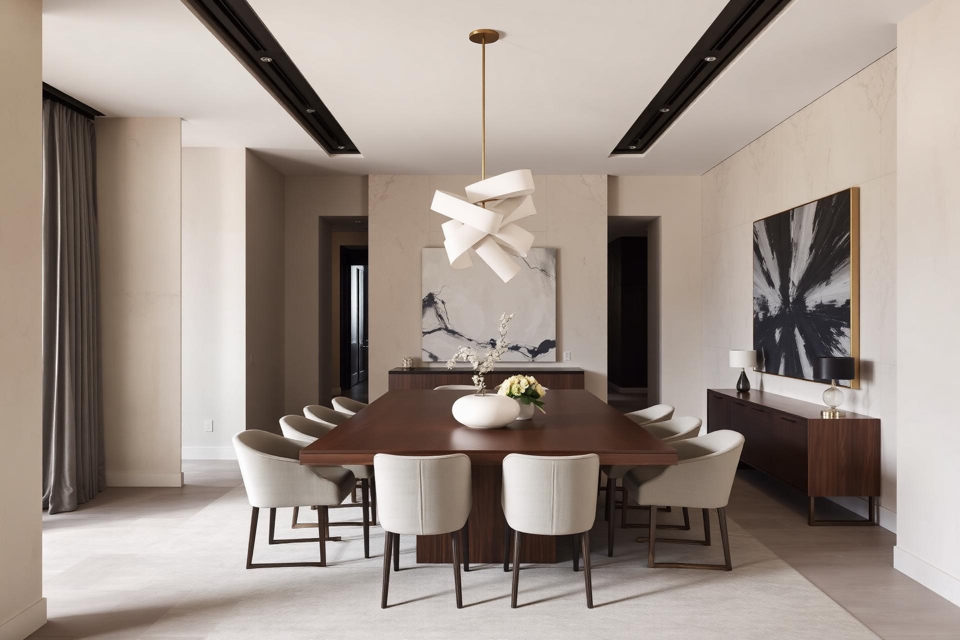 Editorial dining room in a Cherry Creek estate